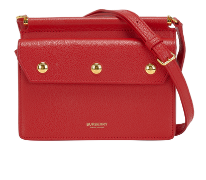 Mini Title Crossbody, &pound;295, Handbags, Red, Leather, Front view